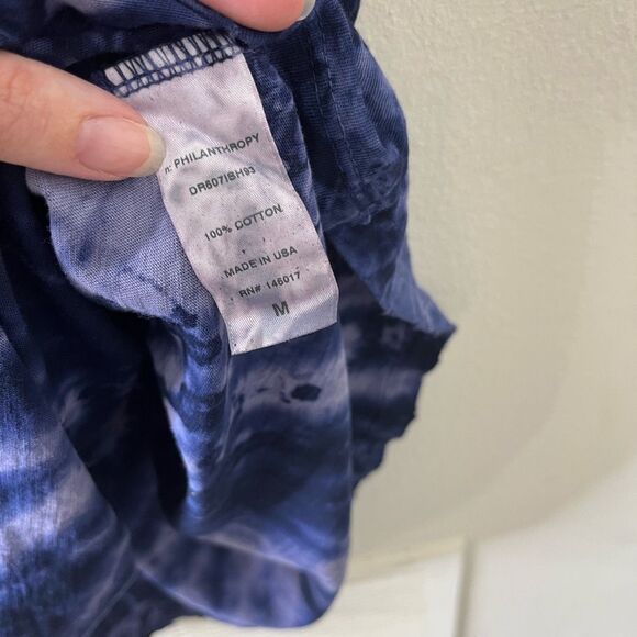 Anthropologie N:PHILANTHROPY LORI TIE DYE DRESS BLUE Medium - Picture 10 of 13